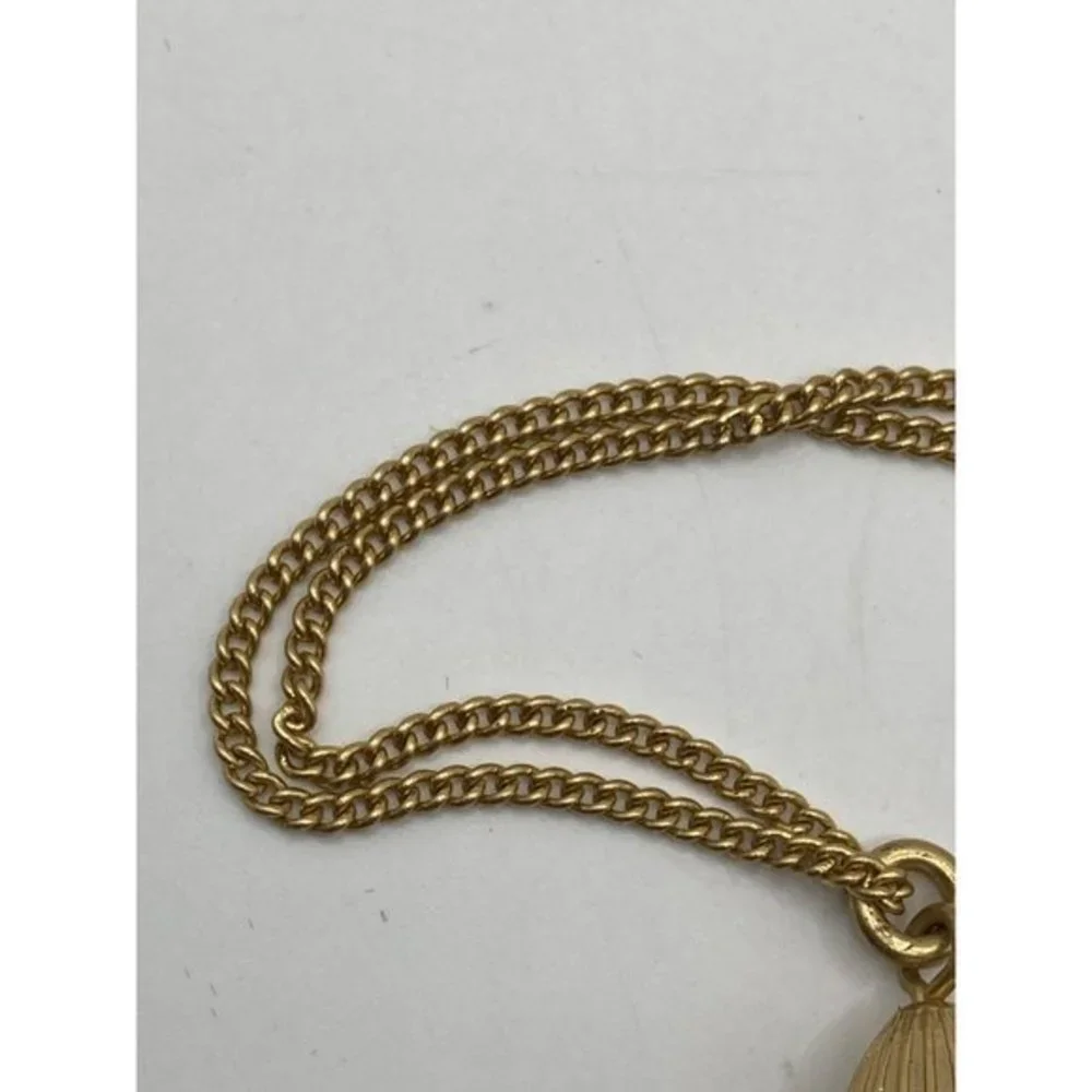 J. Crew Layer Necklace Black‎  crystal bead tassel pendant 32